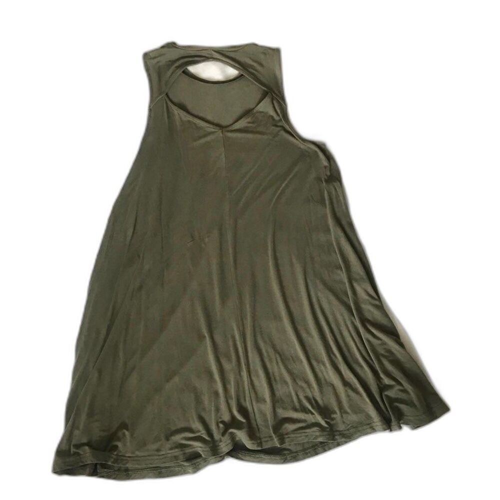 American Eagle AE Dress Moss Green Soft & Sexy Swing Mini Cutout XS
